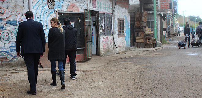 La Dra. Yael Bendel visitó el Barrio Rodrigo Bueno