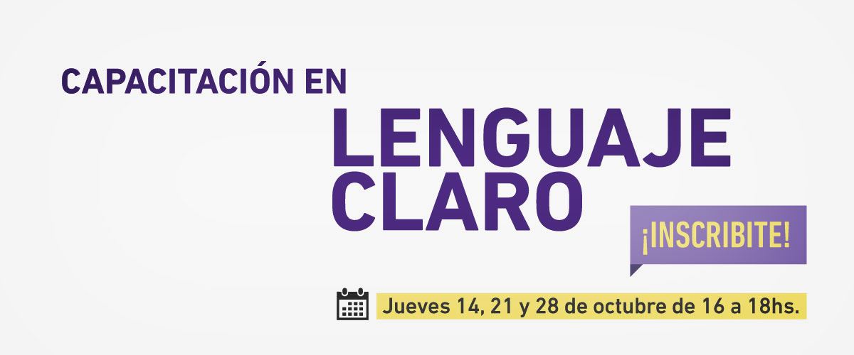 Capacitación en Lenguaje claro