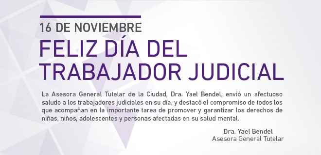 16 de noviembre ¨Día del Trabajador Judicial Argentino¨