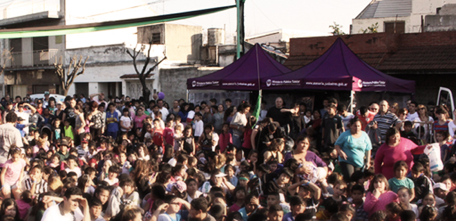 El MPT festejó el día del niño en el barrio de Mataderos